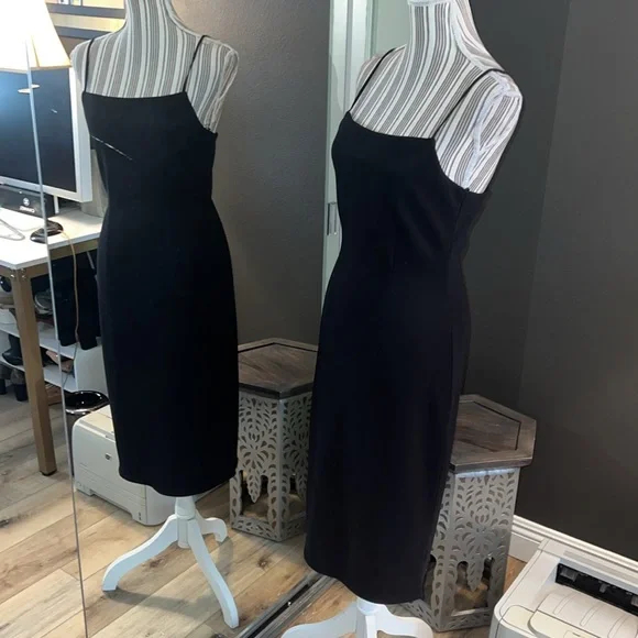 1 hour sale. Open Edit, black dress, Medium, worn twice - Picture 2 of 8